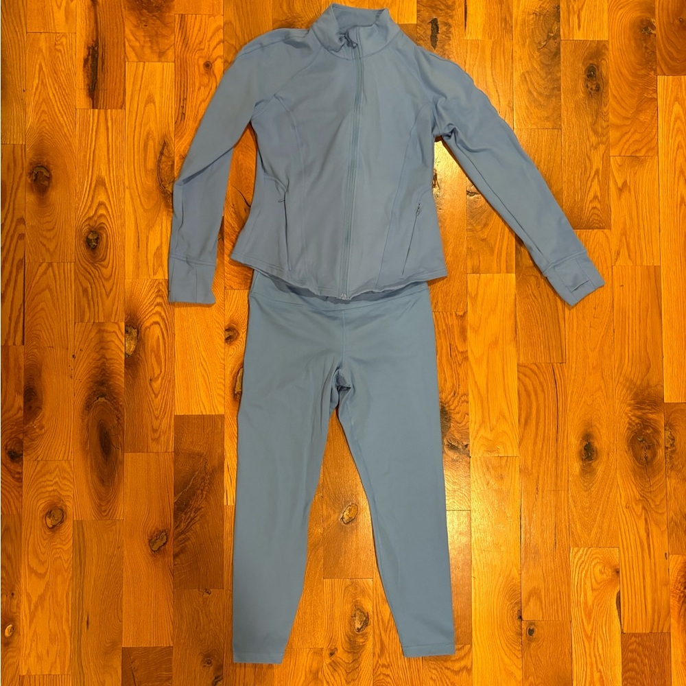 Yogalicious Blue Jacket & Legging Set